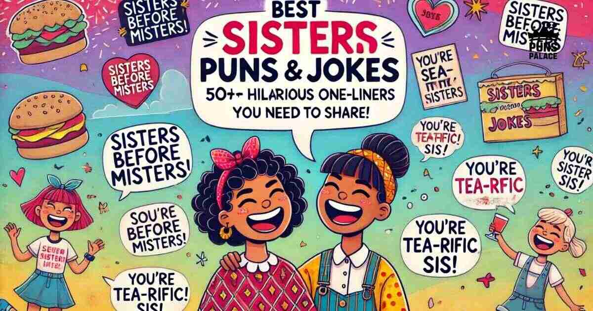 350 Best Sister Puns and Jokes 50+ Hilarious One-Liners You Need to Share